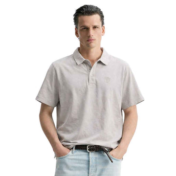 Half Vista White Color Half Sleeves Designer Polo T-Shirt (A-3549)