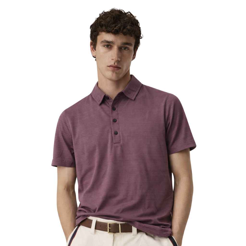 Light Purple Stretchable Dry Fit Polo (A-3518)