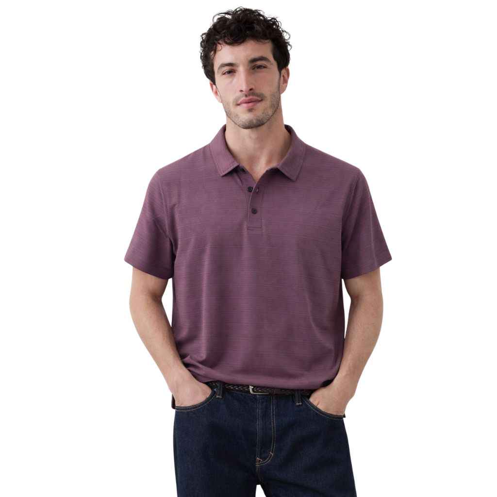 Light Purple Stretchable Dry Fit Polo (A-3518)