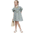 Girls Floral Printed Frock (A-3184)