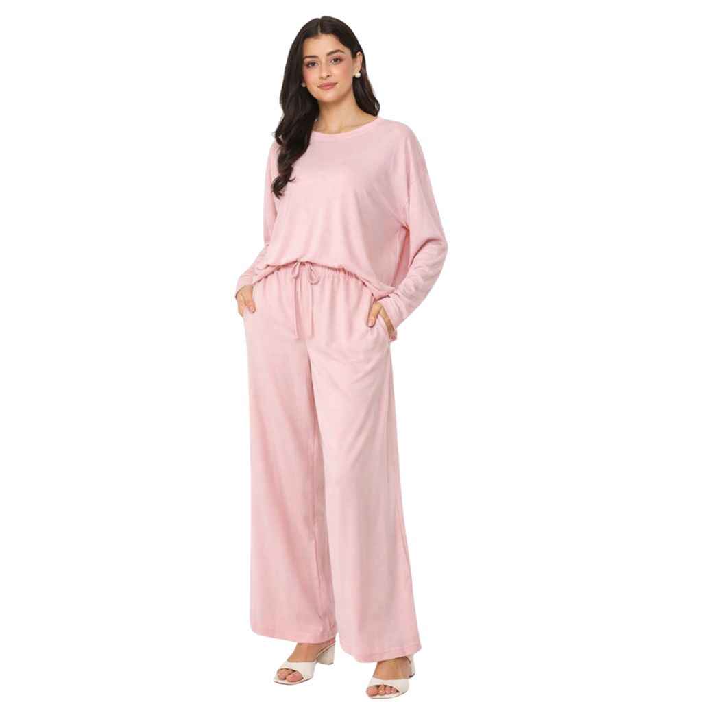 Light Pink Women's Track Suit (A-2531)