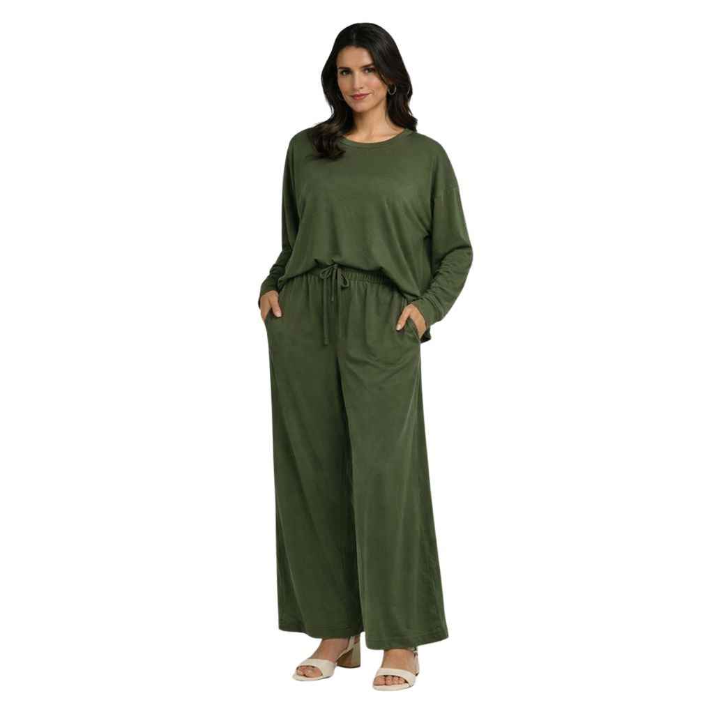 Green Round Vasco's Women's Co-Ord Set (A-2528)
