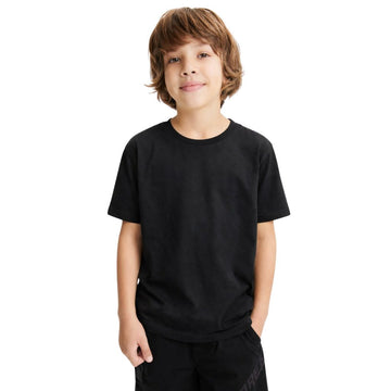 Black Basic  Boys Tee (A-3050)