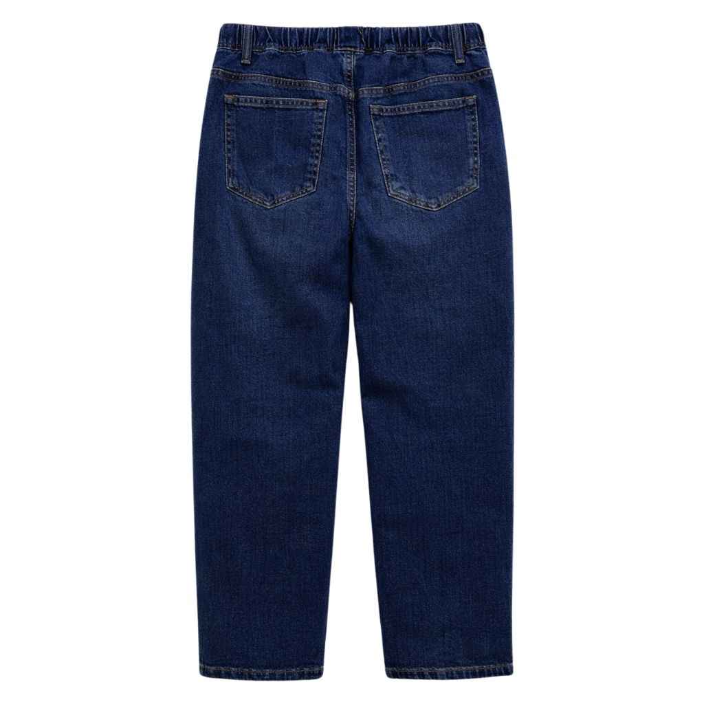 Dark Blue Baggy Lose Fit Style Mens Denim Jeans (A-3997)
