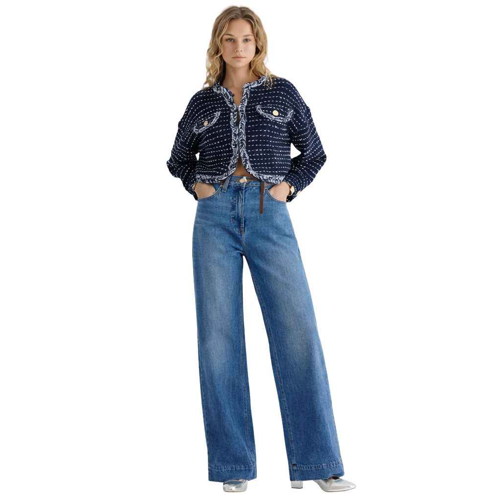 Denim Wide Leg Jeans (A-2964)