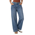 Powder Blue Women's Wide Lag Jeans (A-2968)
