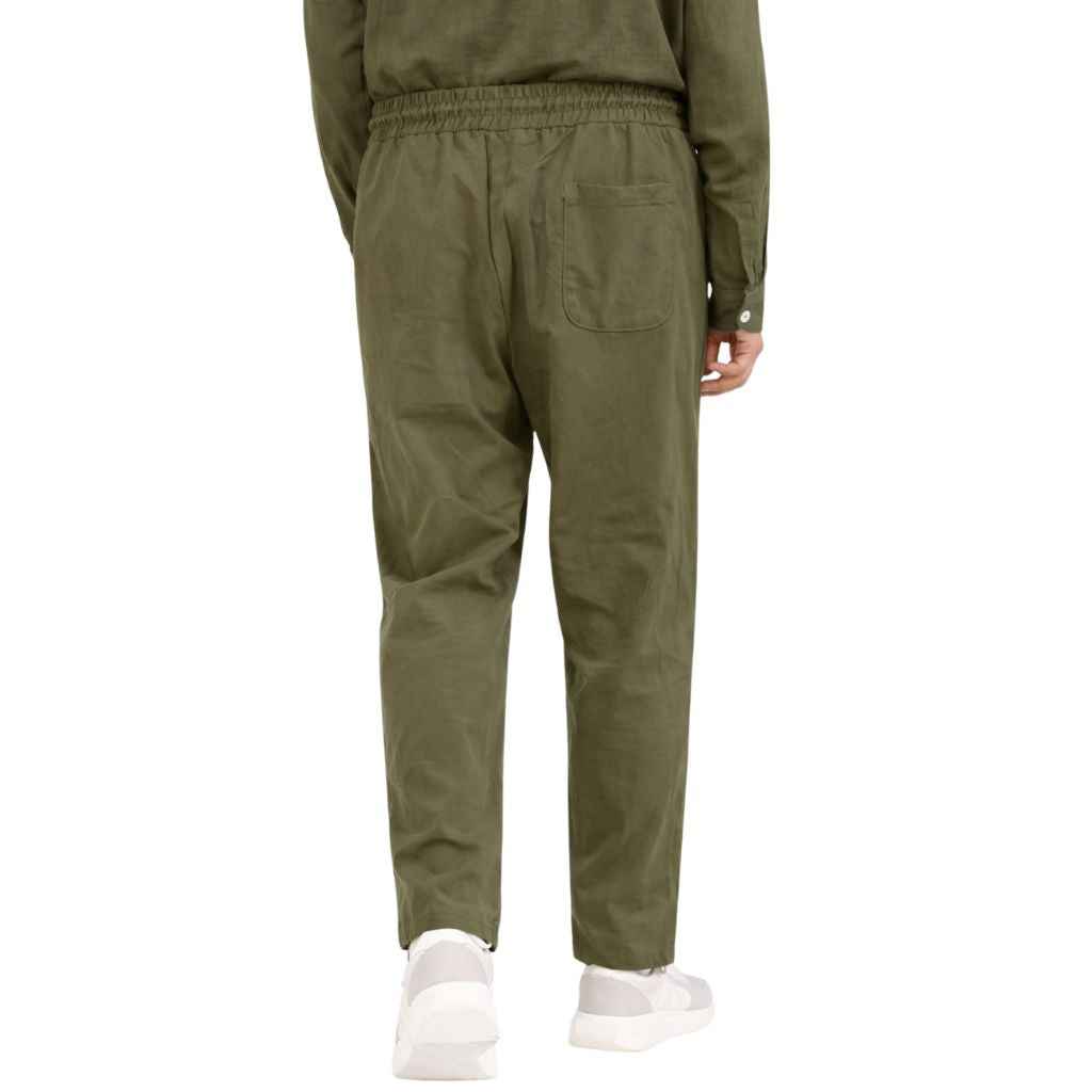 Olive Green Center Line Dry Fit Trouser (A-3673)