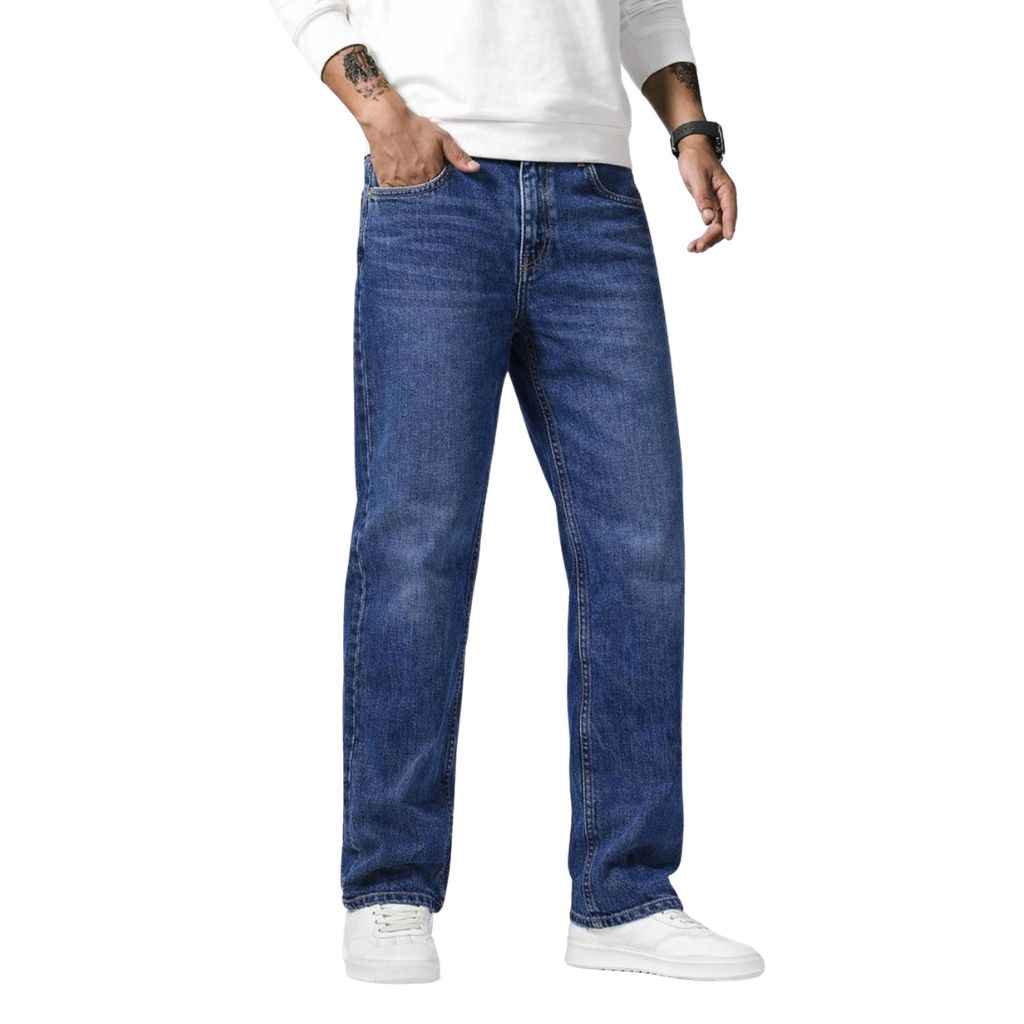 Blue Mens Slim-Fit Denim (A-3977)