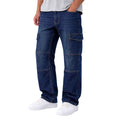 Mens Baggy Cargo Style Six Pocket Denim (A-4004)