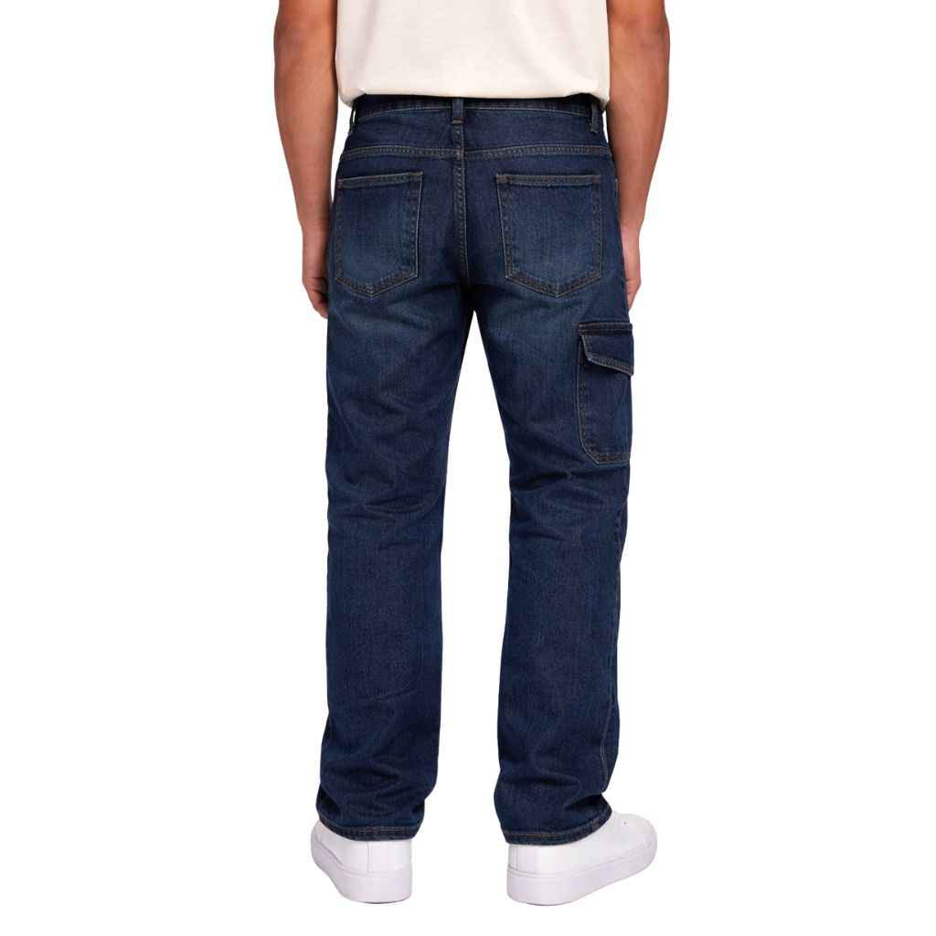 Mens Baggy Cargo Style Six Pocket Denim (A-4004)