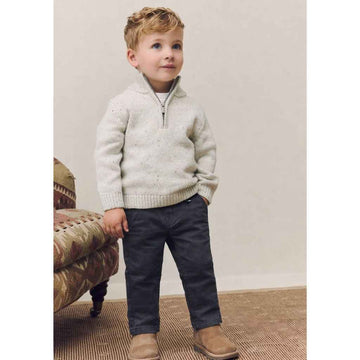 Grey Boys Straight Fit Cotton Chino Pant (A-3925)