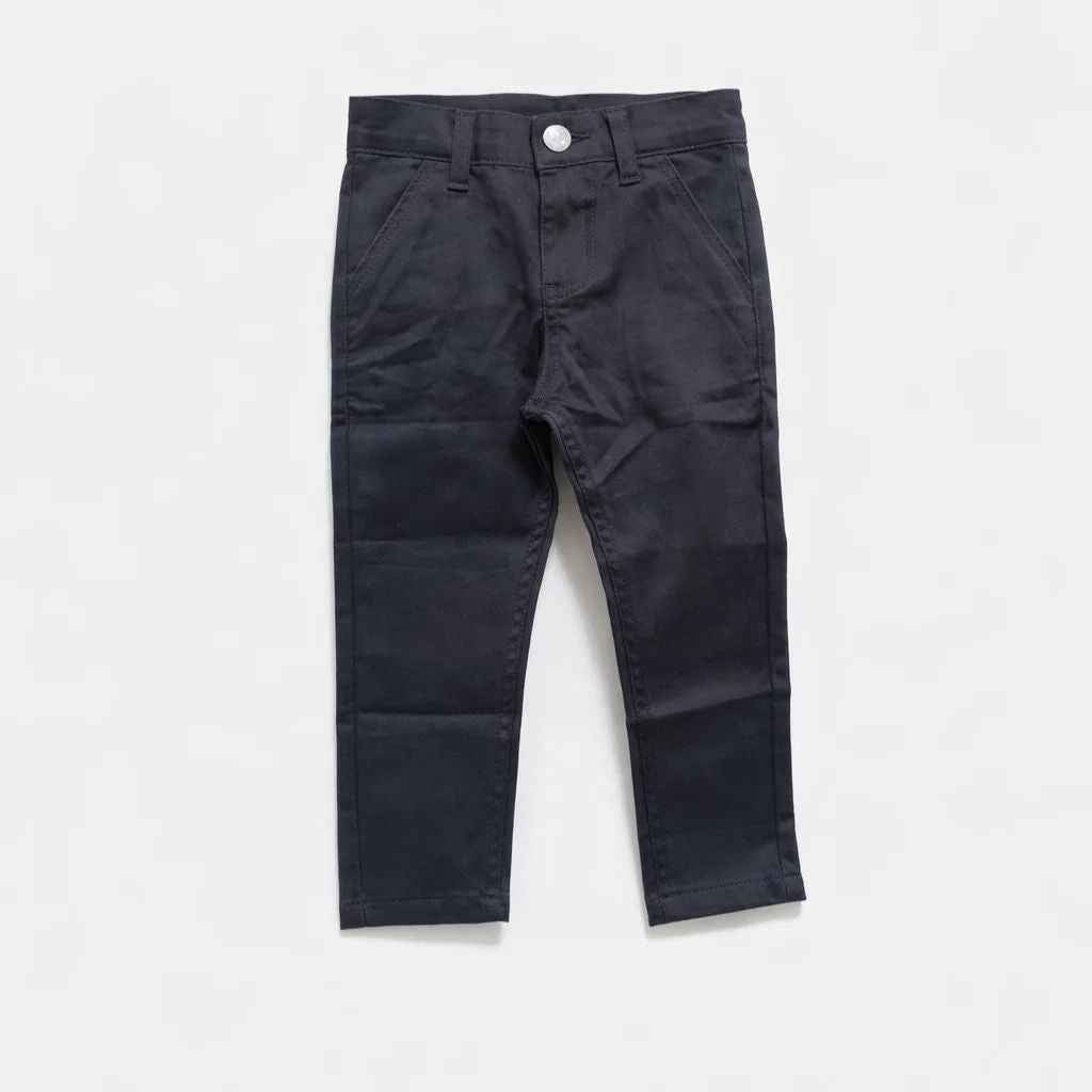 Grey Boys Straight Fit Cotton Chino Pant (A-3925)