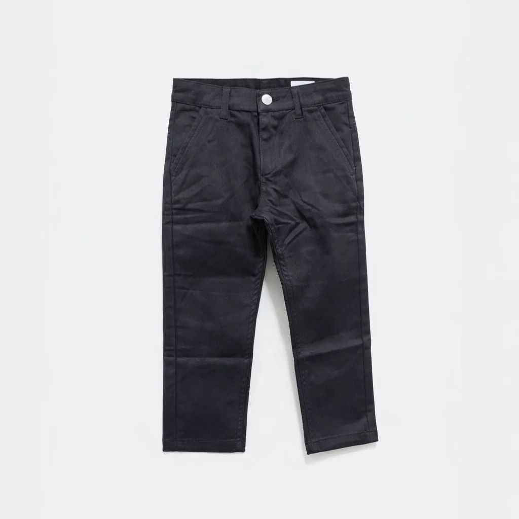 Grey Boys Straight Fit Cotton Chino Pant (A-3925)