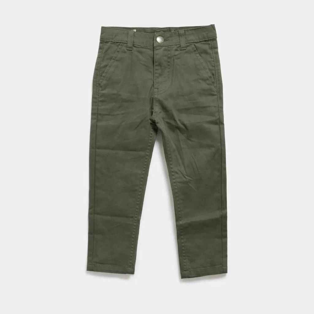 Boys Straight-Fit Cotton Chinos (A-3938)