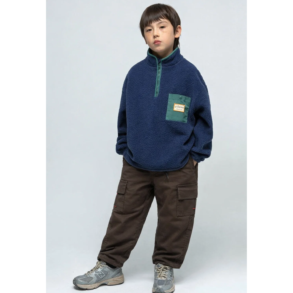 Self Texture Brown Five Pocket Cotton Chinos (A-3928)