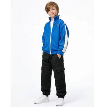 Char Coal Black Six Pocket Cargo Trouser (A-3920)