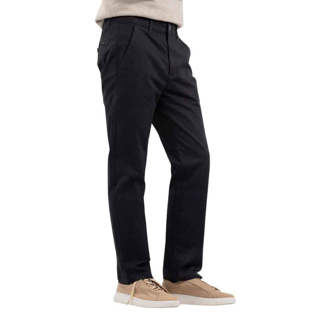 Black Cross Pocket Style Mens Casual & Formal Cotton Chino Pant (A-4022)