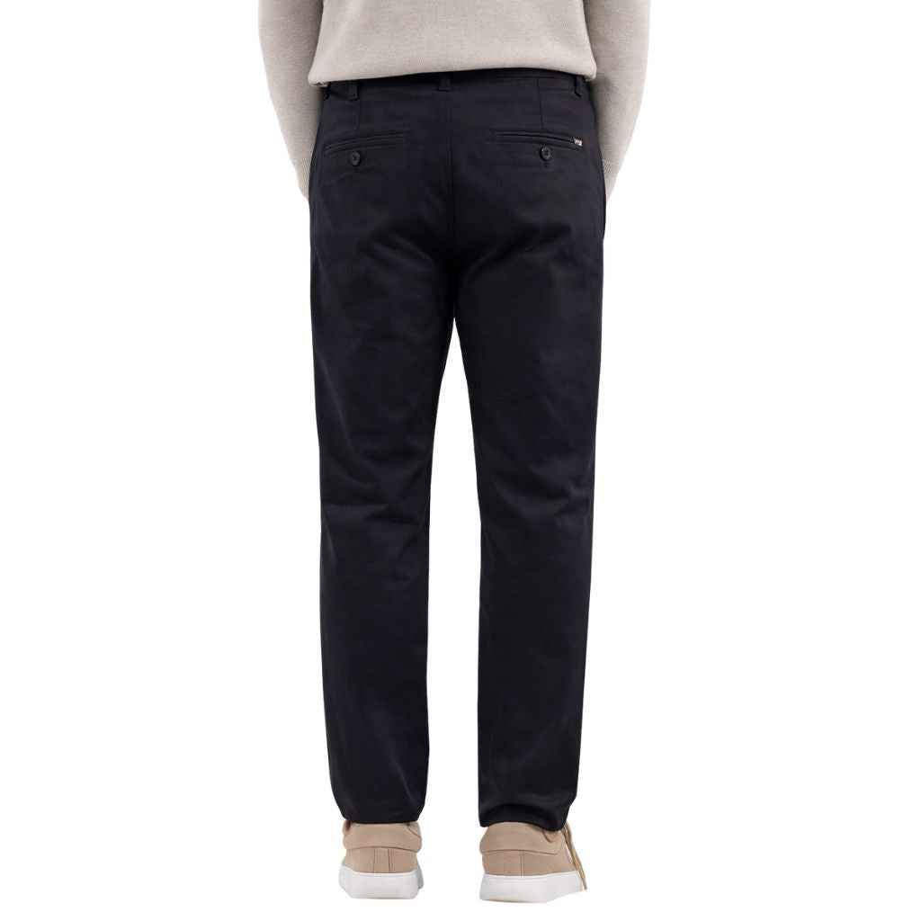 Black Cross Pocket Style Mens Casual & Formal Cotton Chino Pant (A-4022)