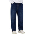 Dark Blue Baggy Lose Fit Style Mens Denim Jeans (A-3997)