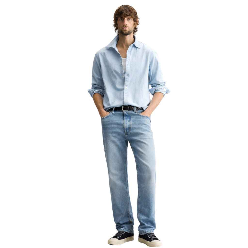Mens Slim Fit Blue Denim (A-4007)