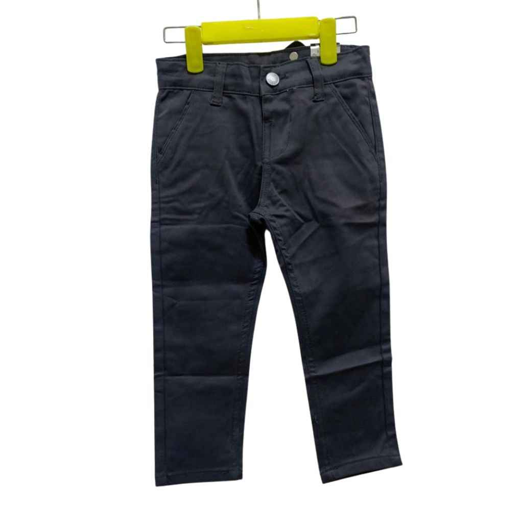 Grey Boys Straight Fit Cotton Chino Pant (A-3925)
