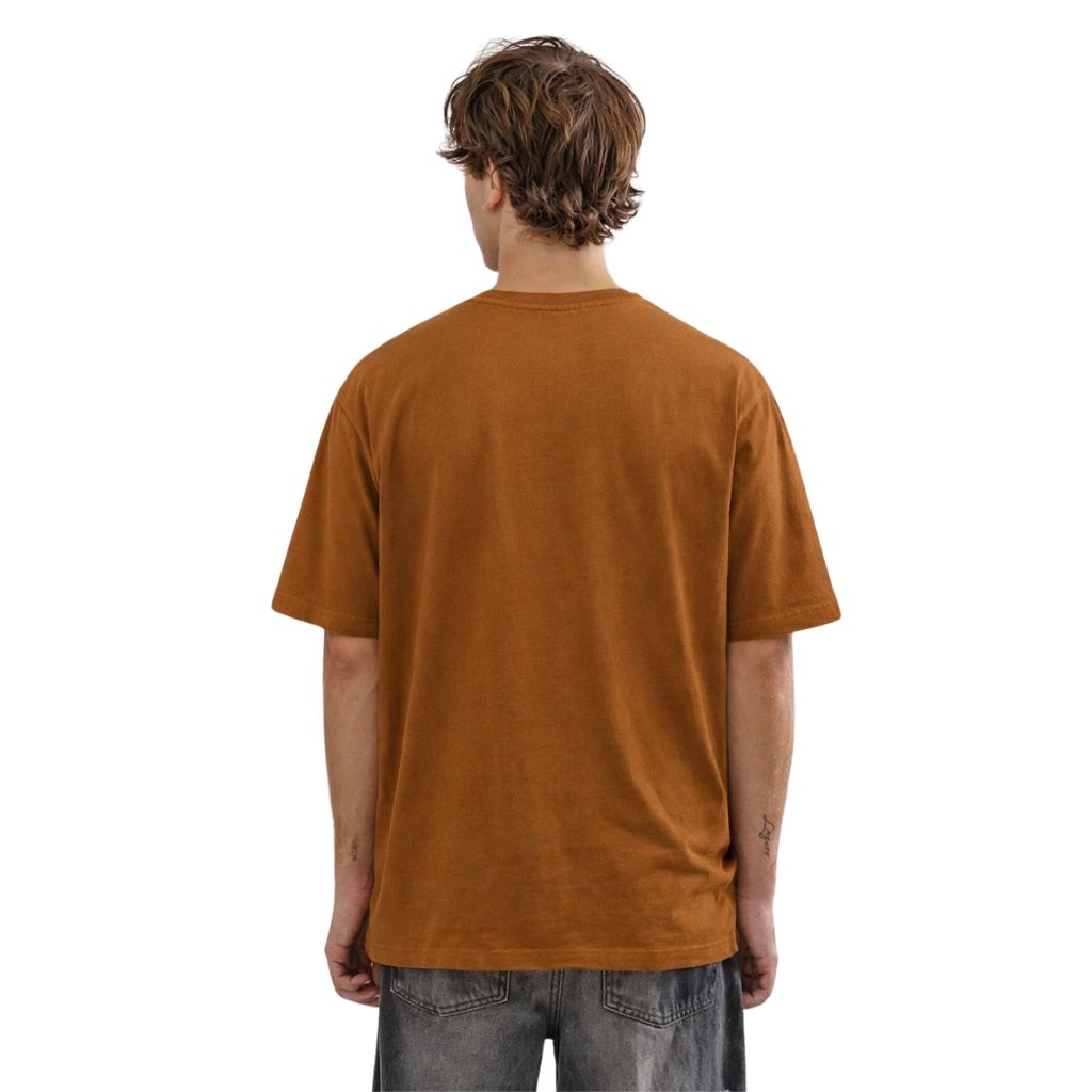Mustard Mens Jarsey Round Neck T-Shirt (A-3410)