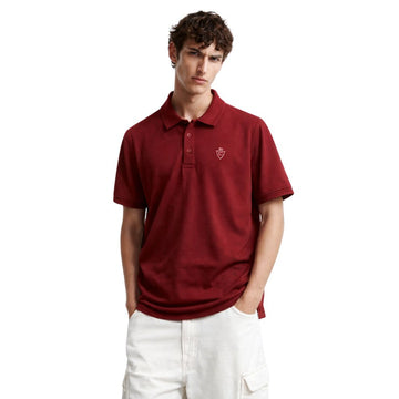 Reddish Maron Lemon Denim Polo(A-3408)