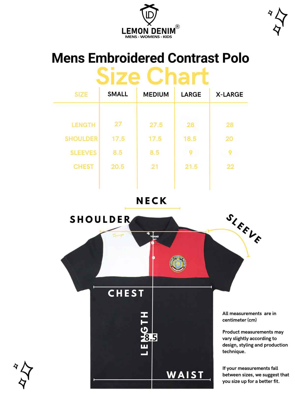 Mens Embroidered Contrast Polo (A-3458)