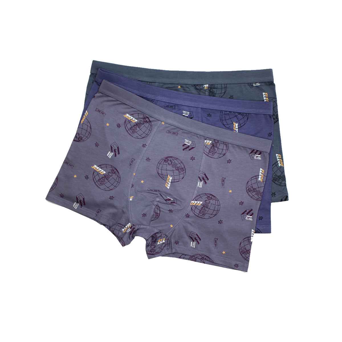 Pack of 3 World Print Boxer Pack A-2972