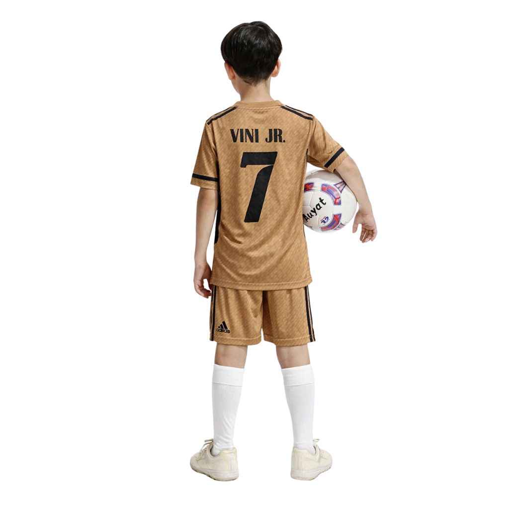 Light Orange Boys Football Co-Ord Set (A-1394)