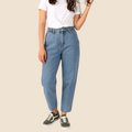 Salouchy Denim Waist Detail A-2887 for Stylish Comfort