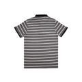 MENS ORGANIC STRIPED COLAR TSHIRT - LEMON DENIM