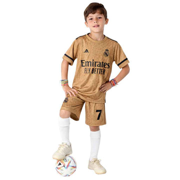 Light Orange Boys Football Co-Ord Set (A-1394)