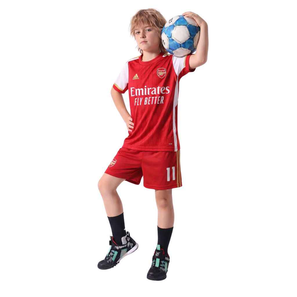Red Boys Foot Ball Co-Ord Set (A-1394)