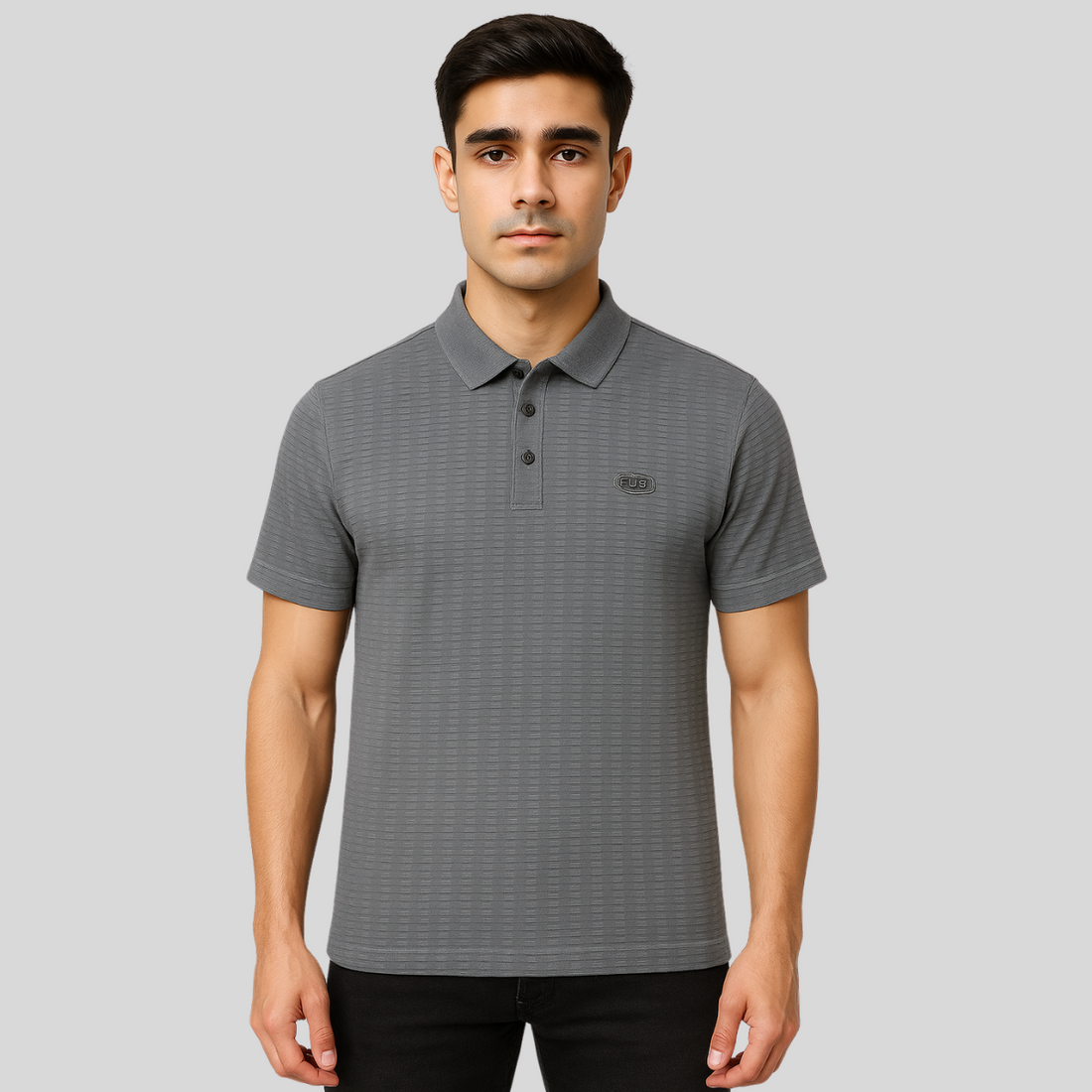 Imported Lacra Jacquard Polo A-3120 - Premium Quality Polo Shirt