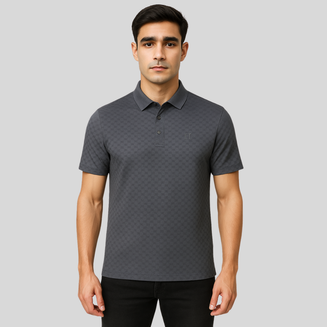 Imported Lacra Jacquard Polo Shirt A-3115