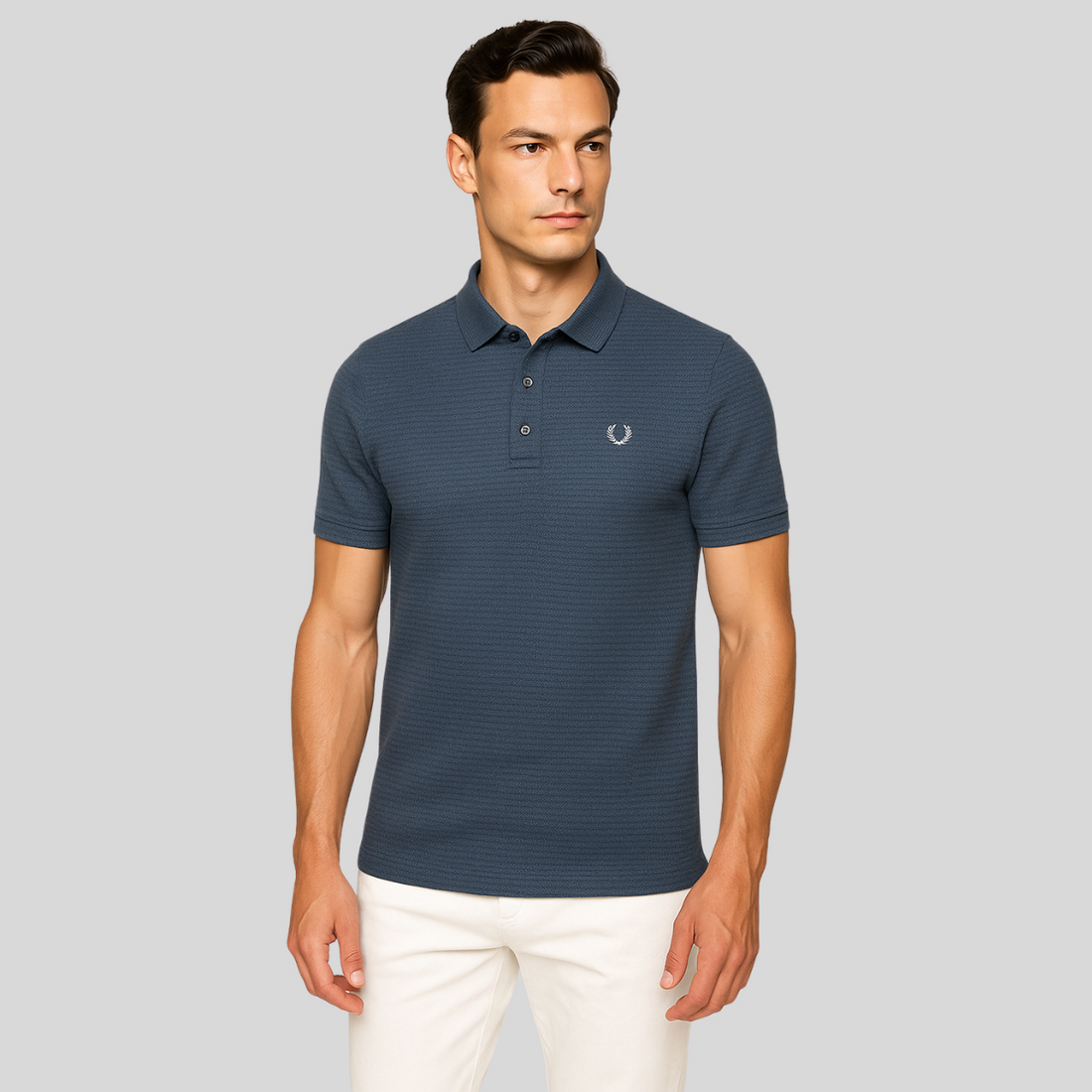 Imported Lacra Jacquard Polo A-3114 - Premium Quality Polo Shirt