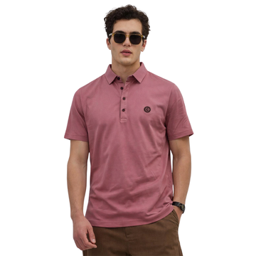 Light Pink Mens Wrinkles Free Polo (A-3266)