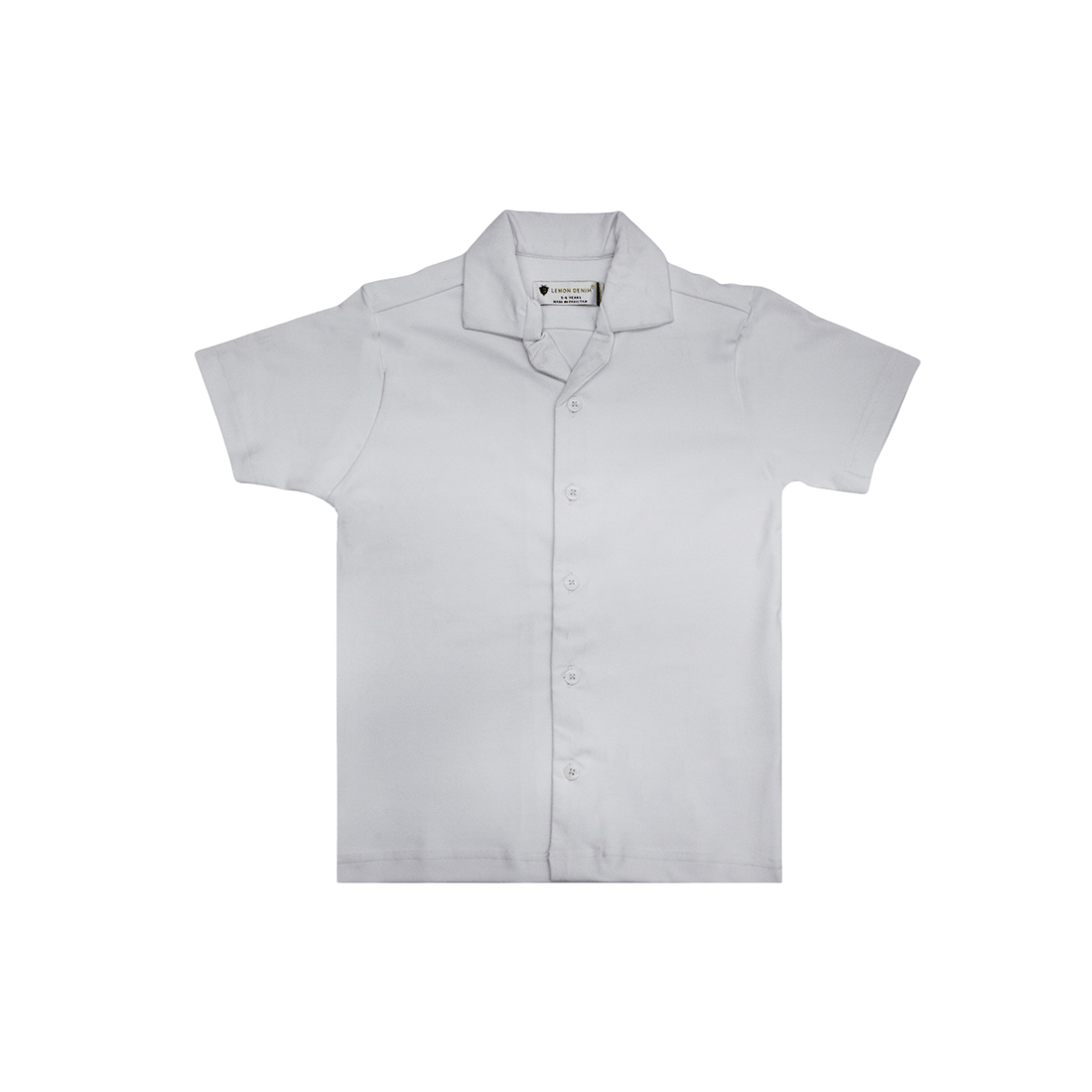 Boys White Dry-Fit Shirt for Comfortable and Stylish Wear A-1928 - LEMON DENIM