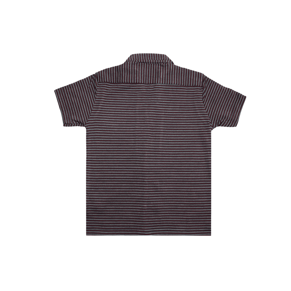 Boys Striped Cuban Collar Dry-Fit Shirt A-1934 - LEMON DENIM