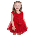 Red Girls Floral Frock (A-3178)