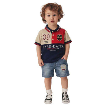 Boys Imported Jeans & Polo Co-Ord Set (A-3159)