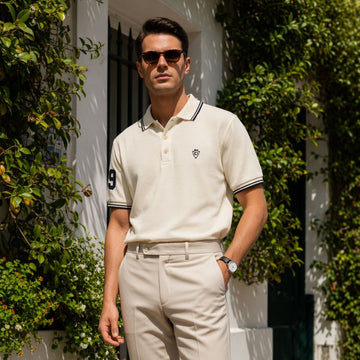 Mens Lemon Denim Premium Polo (A-4308)