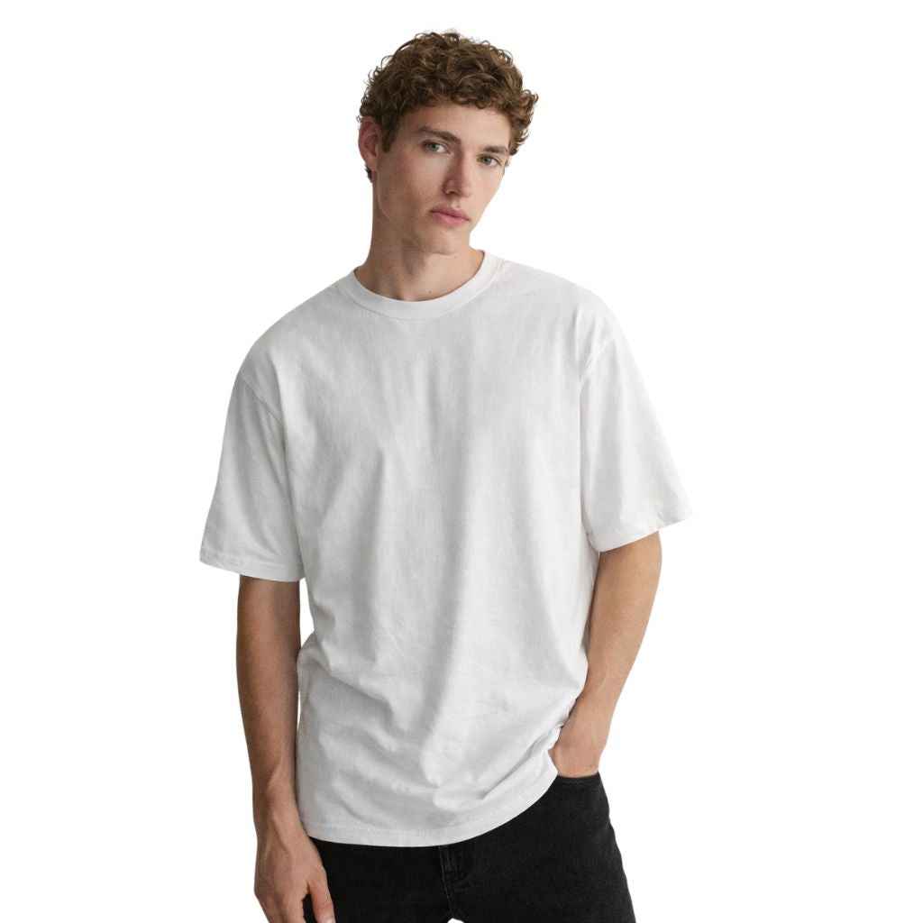 Milky White Plain Dry Fit Mens T-shirt (A-1766)