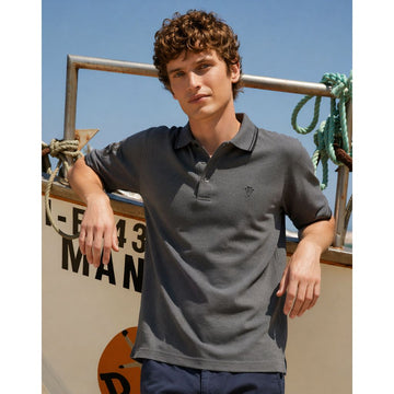 Grey Lemon Denim Premium Polos (A-4308)
