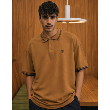 Mustard Lemon Denim Premium Polo (A-4308)