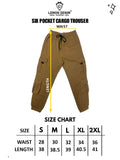Cotton Six Pocket Cargo Pant (A-3246) - LEMON DENIM