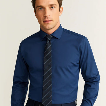 Aqua Blue Mens Formal Shirt (A-1916)