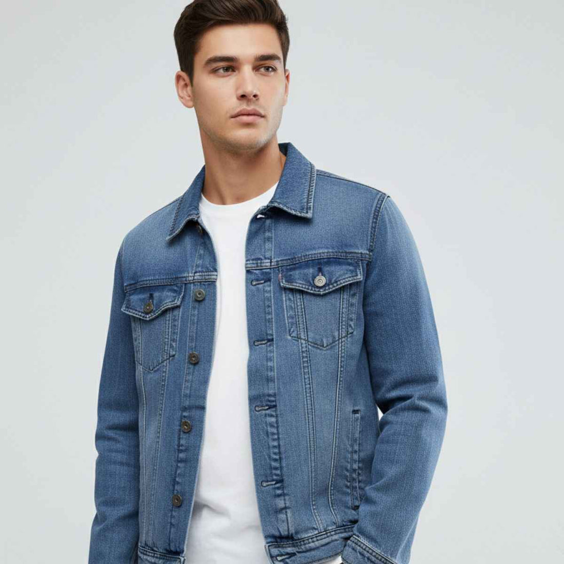 Sky Blue Denim Jacket (A-2676)