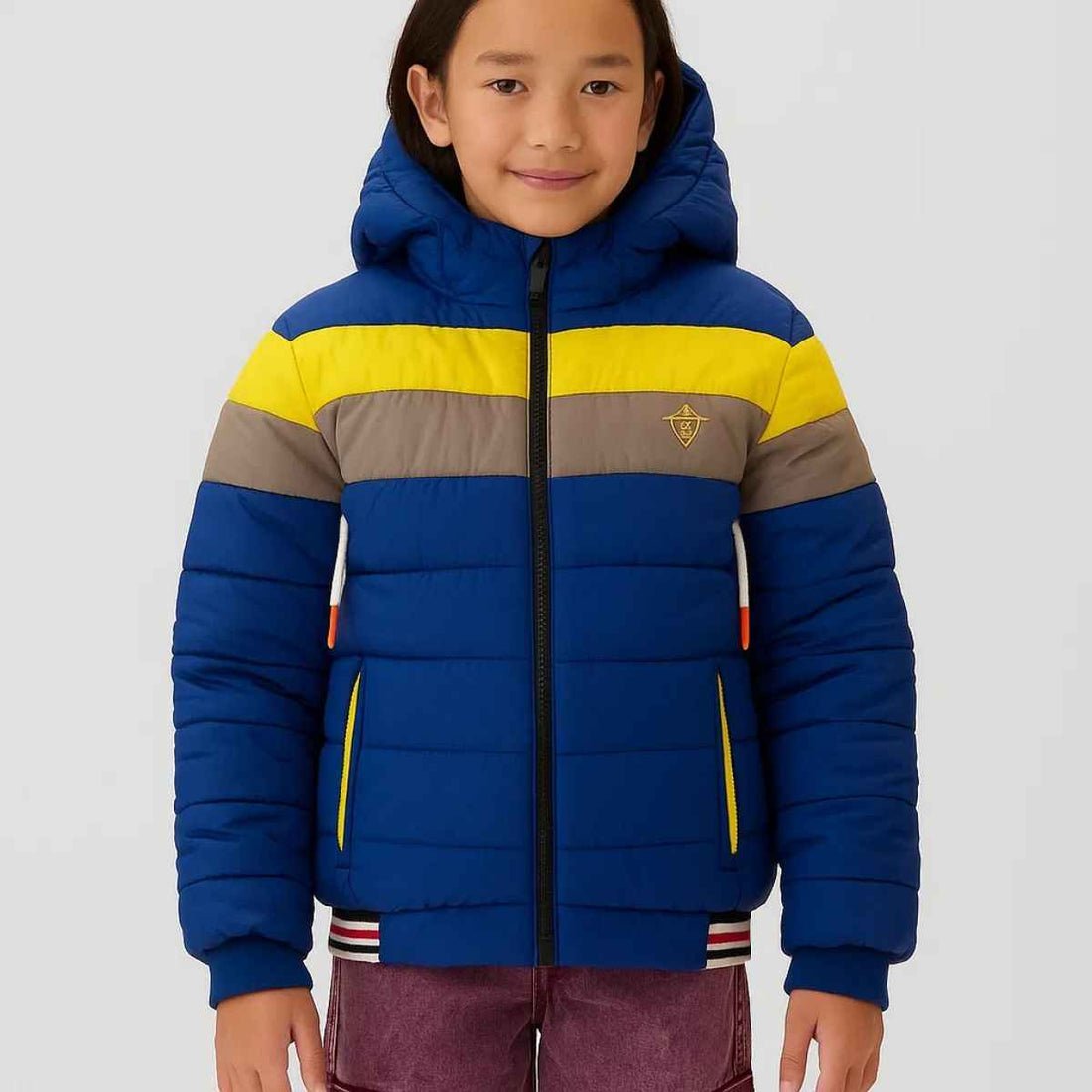 Girls Color Block Jacket (A-2506)